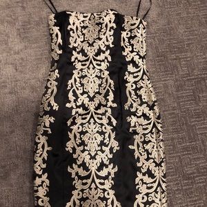 Whbm formal strapless dress